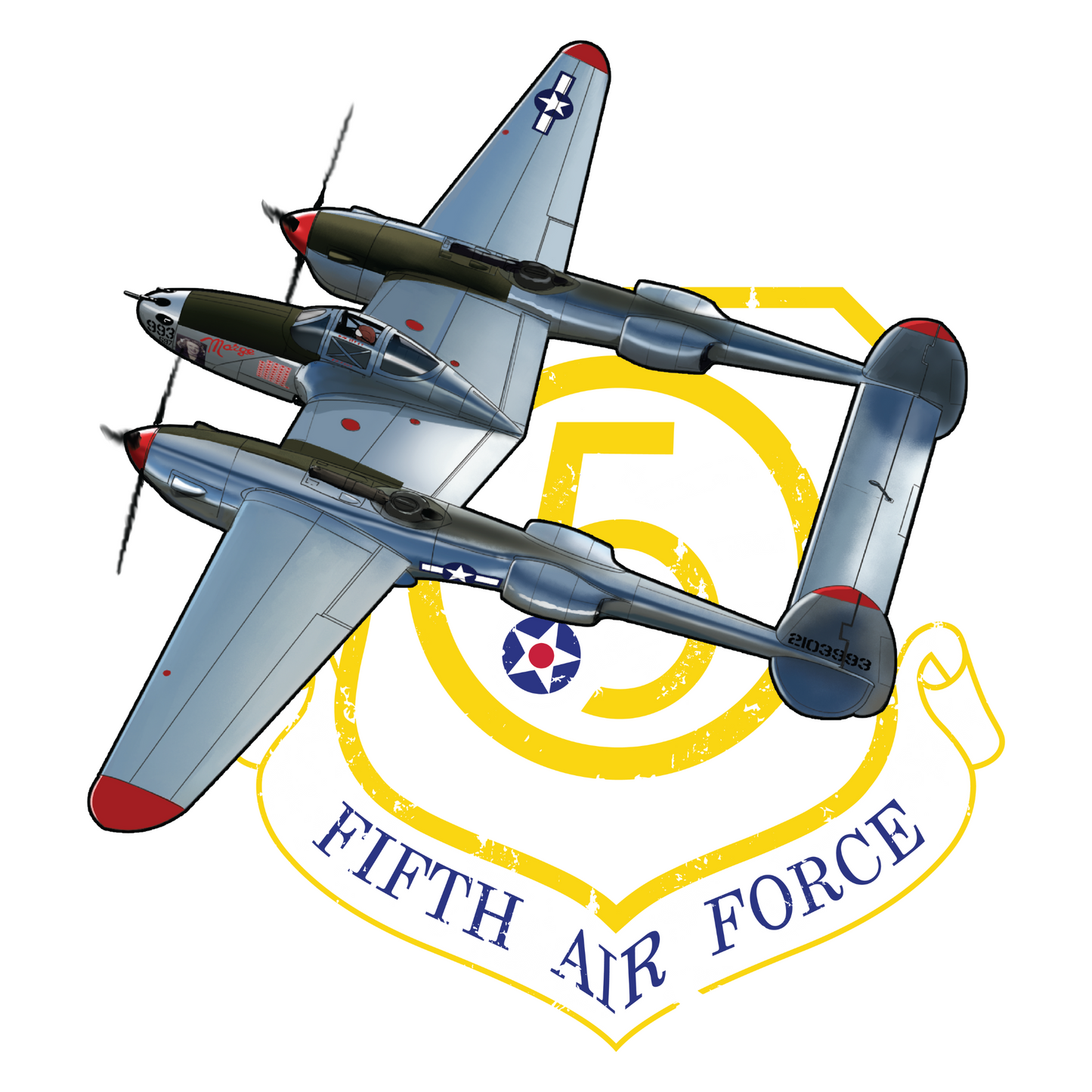 P-38 Lightning Airplane T-Shirt