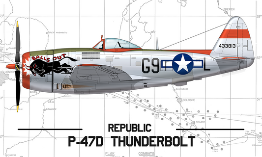 P-47 Thunderbolt Airplane T-Shirt