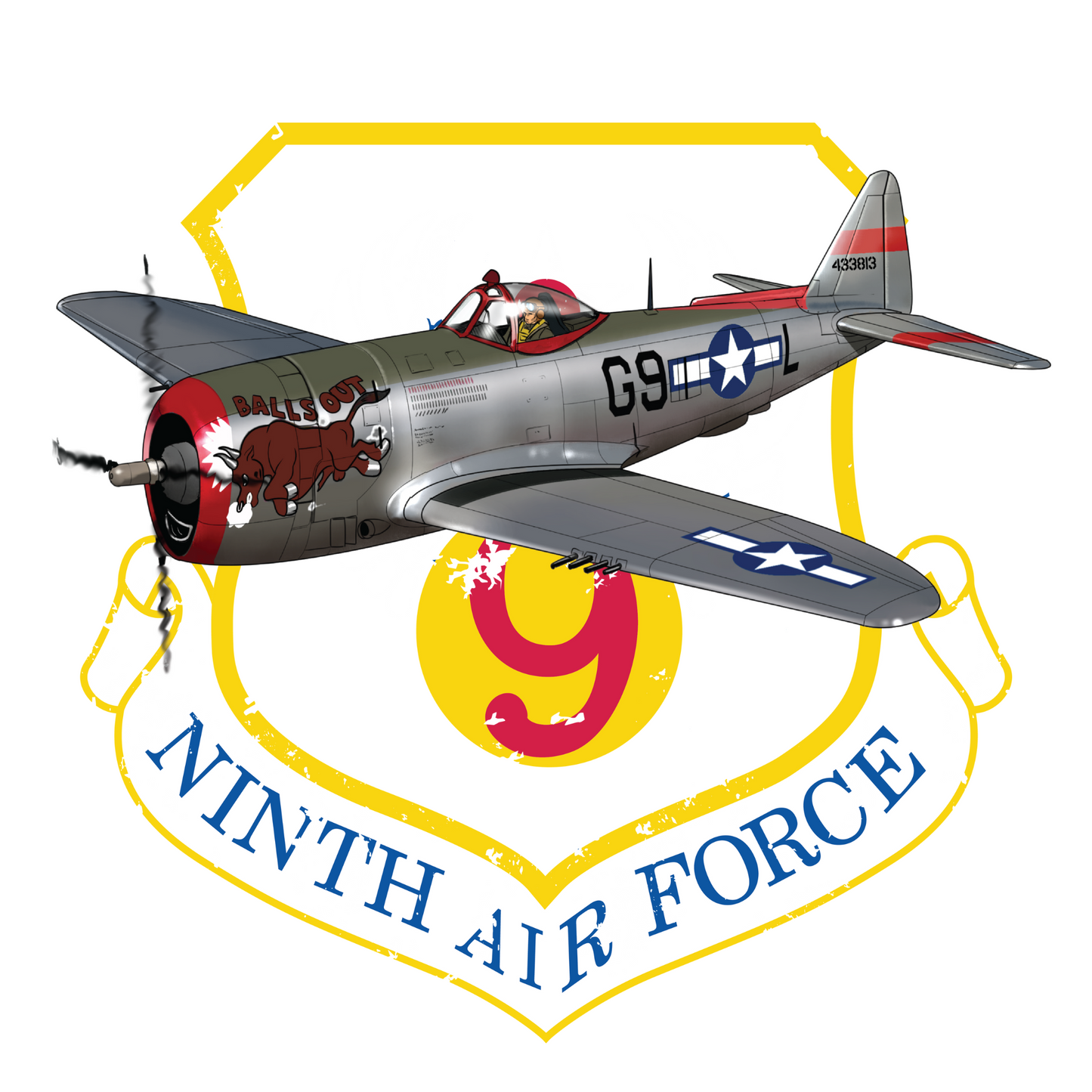 P-47 Thunderbolt Airplane T-Shirt