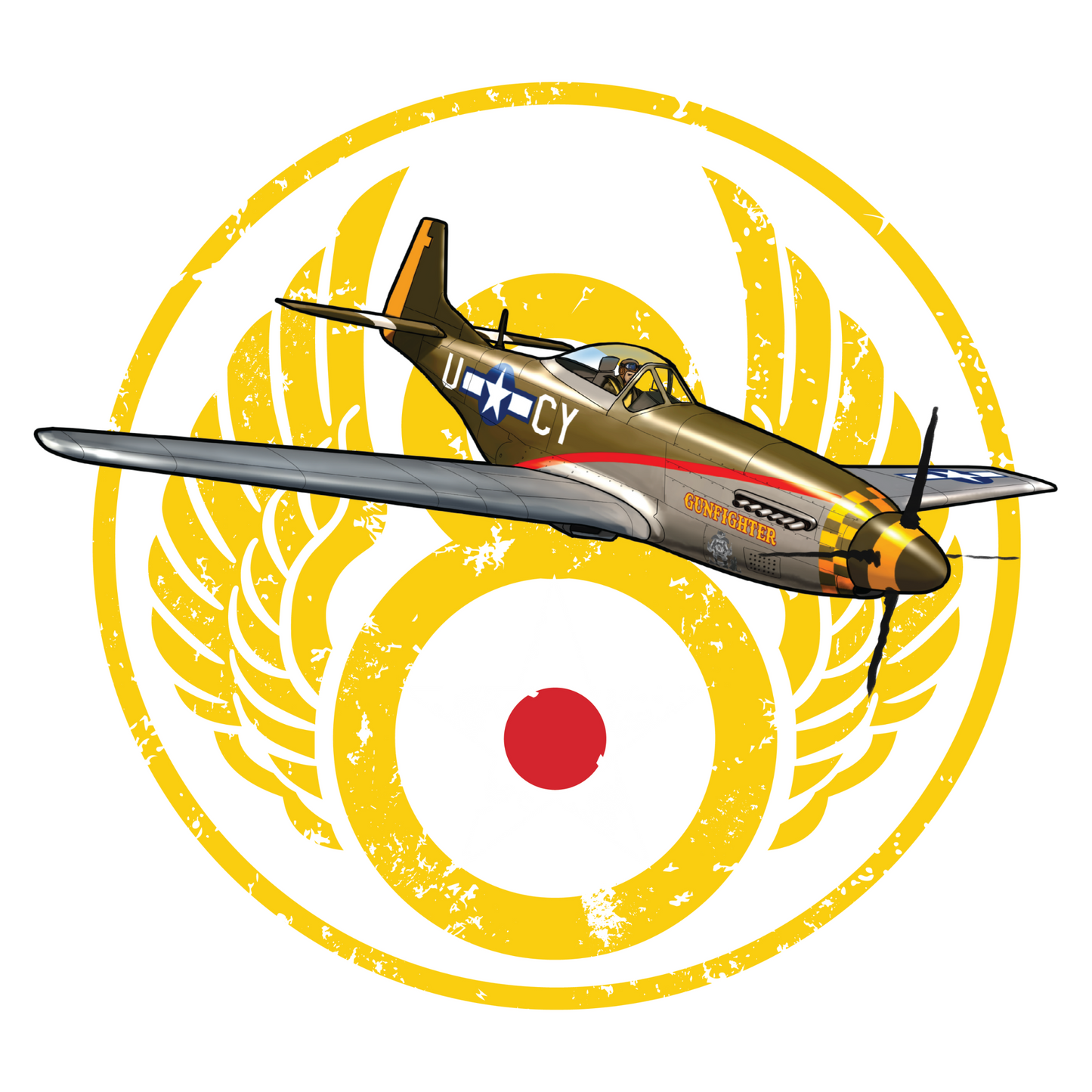 P-51 Mustang Airplane T-Shirt