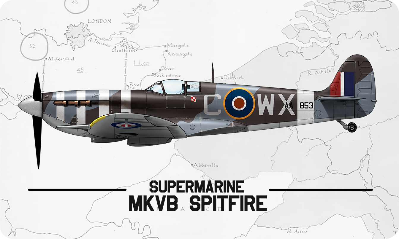 Supermarine Spitfire Airplane T-Shirt