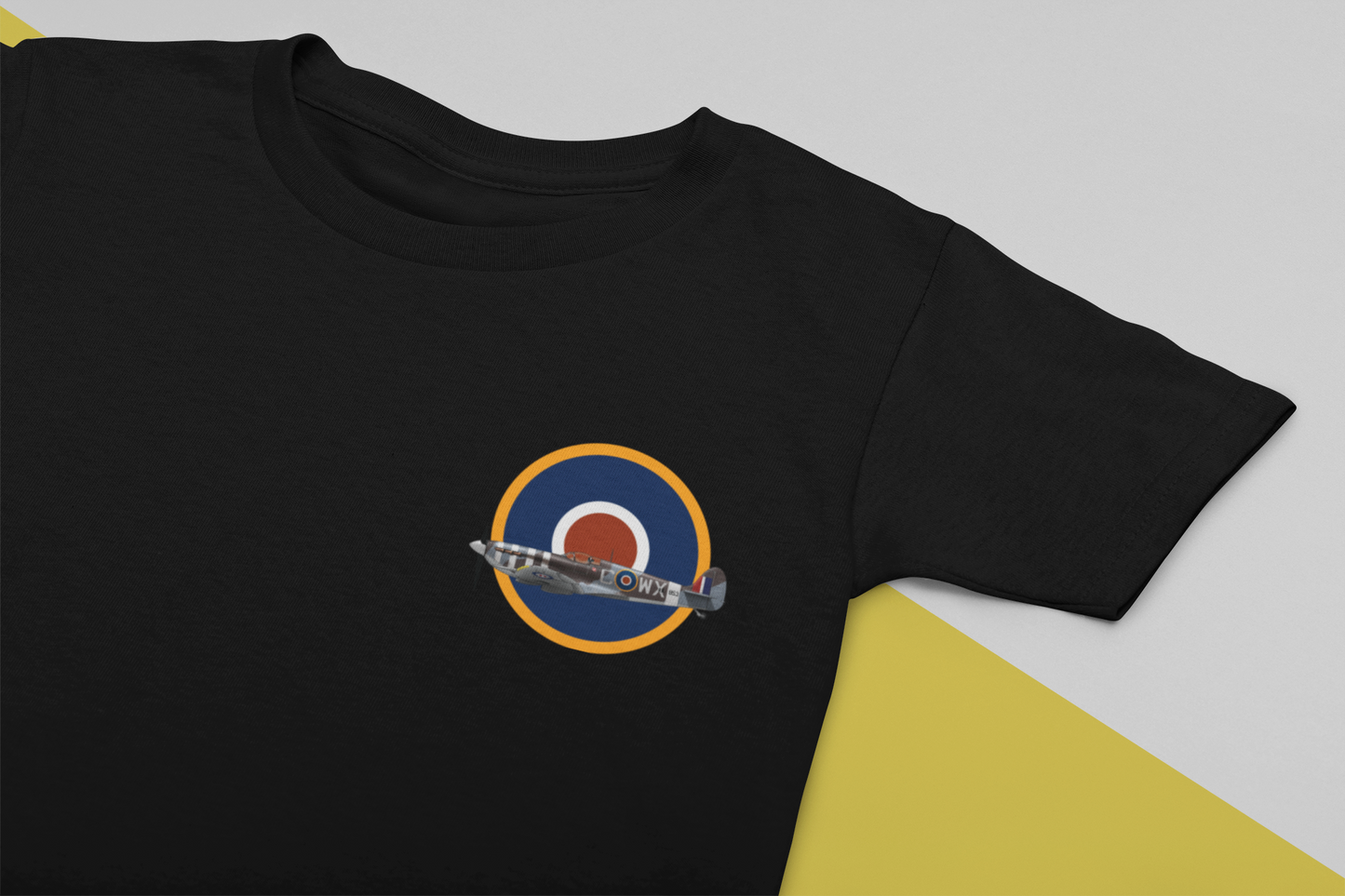 Supermarine Spitfire Airplane T-Shirt, Front, Aviation T-Shirt, Pilot T-Shirt, Warbird T-Shirt
