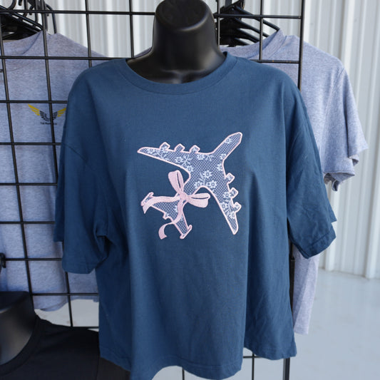 Lace Airplane Crop Top
